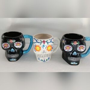 3 Day Of The Dead Sugar Mugs